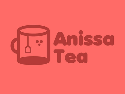 Anissa Tea cafe coffee coffee brand design flat icon logo logo design tea tea bag tea cup tea logo vector