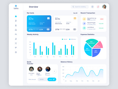 Bakha - Bank UI by Moosa Malik on Dribbble