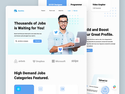 Job Finding Landing Page