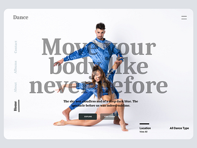 Dance Landing Page