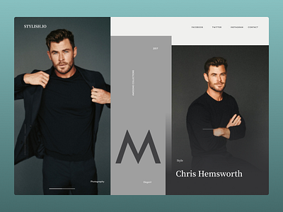 Clothing Brand Web Concept branding design illustration typography ui ux