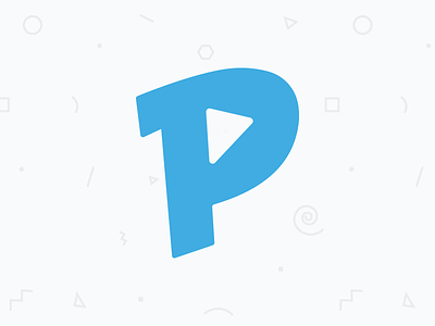 Preparing for 2017 - Personal branding (logo) blue bold button logo p play