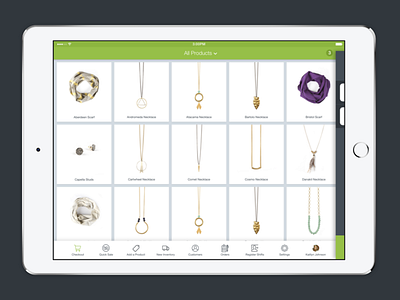 Shopify POS - iPad Concept app design cart grid ios ipad point of sale pos products shopify