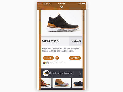 Product Detail app design commerce detail iphone product shoes