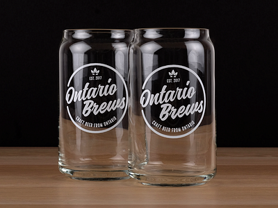 Ontario Brews Branding beer branding brews drink glass local logo ontario popcan