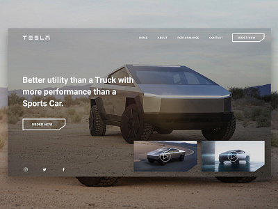CyberTruck Website Design design elon musk tesla ui ui ux ui design ux web web ui design web ui ux website website design website designing