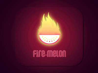 🔥 Melon illustration logo design