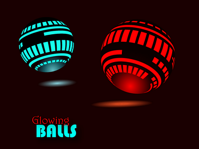 Glowing ball graphics 3d art