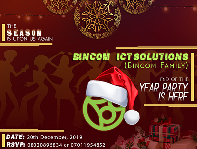 bincom xmas party banner adobe banner banner illustrations design photoshop