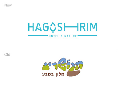 HaGoshrim hotel rebranding branding hotel logo nature rebranding