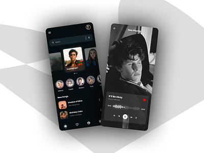 Music Player Concept app design figma graphic design mobile app muisc ui uiux ux