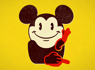 Take the Mickey Out of You branding design disney double meaning flat fuck icon illustration logo mickey mickeymouse minimal screenprint smile vector wit