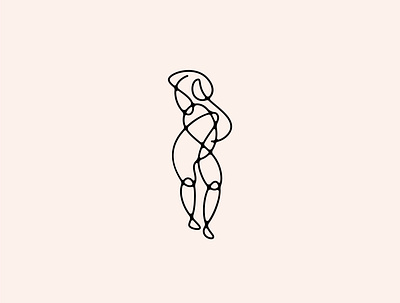 Female Icon 1 design flat icon illustration linear lineart logo minimal vector woman