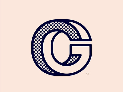 CG Monogram branding design flat icon identity illustration lineart logo minimal monogram vector
