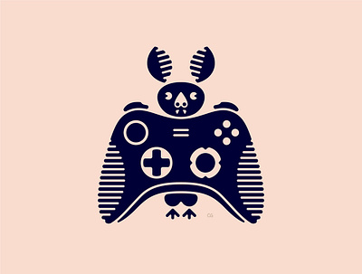 Gaming Bat bat controller design fall flat gaming halloween holiday illustration logo minimal vector wit xbox