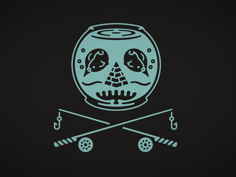 Fish Bowl and Crossbones by Chris Garvey on Dribbble