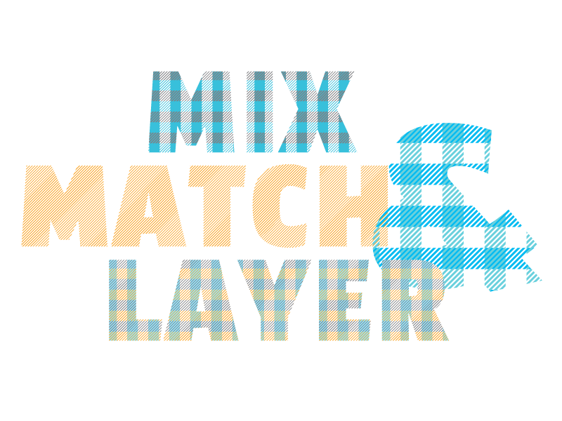TextTile typography type design chromatic font plaid