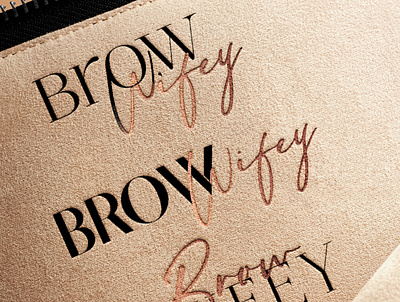 Logo Made For Brow Wifey By - Mrs. Nicole Martinez app art branding design icon illustration illustrator logo typography ux vector