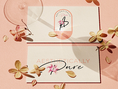 Logo for Aesthetically Pure - By Mrs. Nicole Martinez branding design illustration illustrator logo vector