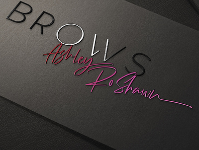 Brows Ashley Roshawn Logo - Made By Nicole Martinez art branding design drawing illustration illustrator logo painting sketch vector