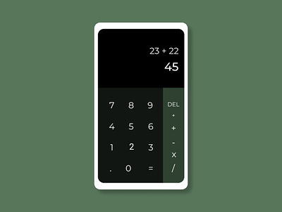 Calculator calculator design minimal simple ui ux