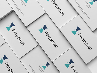 Perpetual Financial® brand identity branding business card clean design designer dribble financial graphicdesign idea illustration logo minimal typogaphy vancouver white