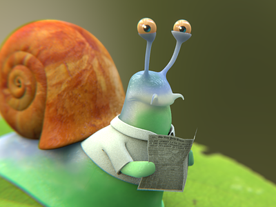 random snail blender snail