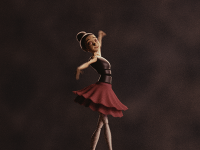 Music Box 3d animation blender box character doll music wood