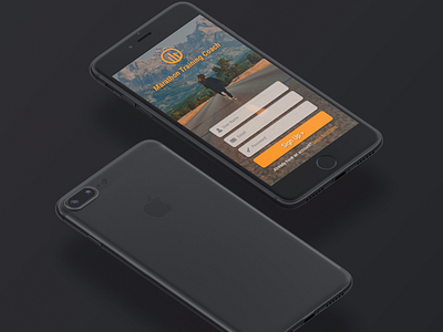 Sign up screen for a marathon app