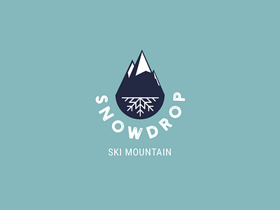 Daily Logo Challange: Ski Mountain dailylogochallenge illustrator logo vector