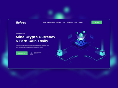 Crypto Currency Landing page redesign. blog crypto exchange crypto wallet cryptocurrency design ui ux vector web