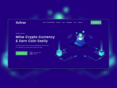 Crypto Currency  Landing page redesign.