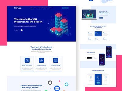 VPN Landing Page Design