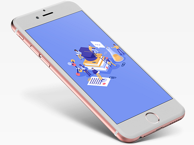App landing mock-ups animation design icon ui ux vector web