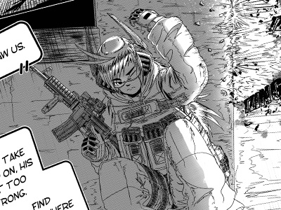 Valkyrie Page 4 combat comic book digital art manga miguemaru robot valkyrie