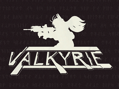 Valkyrie logo comic digital art graphic design logo miguemaru valkyrie