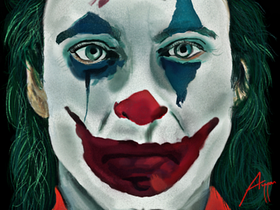Joker Portrait Digital Art digital art portrait art