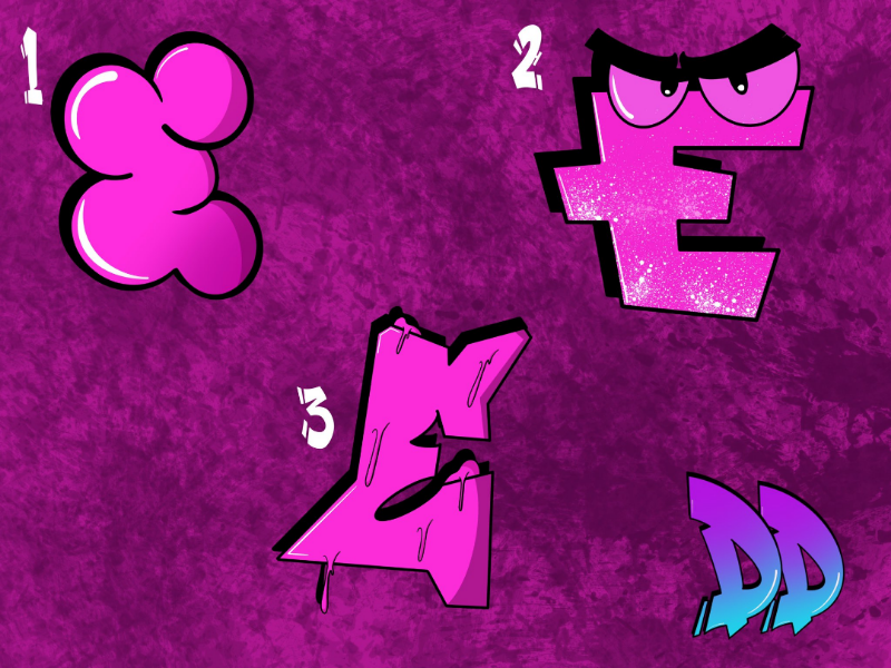 Graffiti E Designs ipad logo graphicdesigner design digitalart procreate youtube calligraphy graffiti