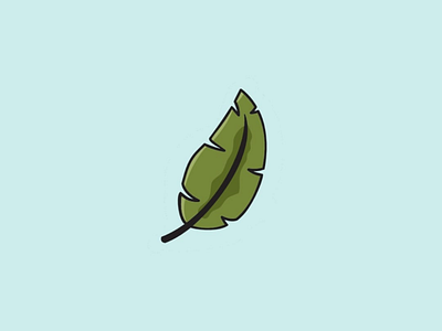 A leaf illustrations tropicalillustration leaf