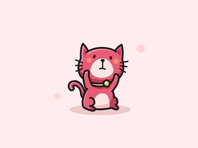 Redvelvet kitten adorable animal artwork blush cartoon character cute cat design graphic illustrations lineart redvelvet vector