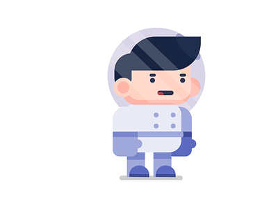 Astronaut astronaut character character design flat flatdesign illustration vector