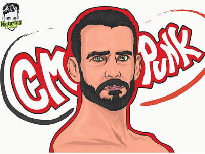 CM Punk ❤️ with his amazing return to WWE 🙌 art illustrator