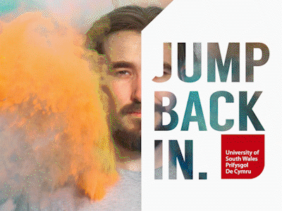 USW - Jump Back In advertising brand identity commercial gif paint university