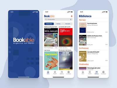 Bookable App app design graphic design ui ux