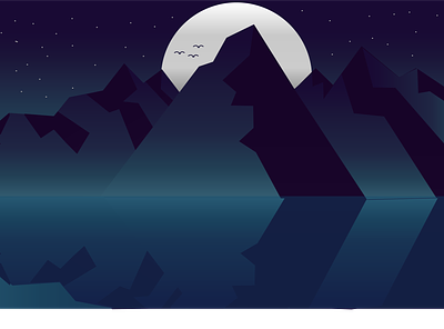 The Night is Coming background design earth flat iceland illustration mountain night nightlife sea sky stars ui vector wallpaper wallpapers water