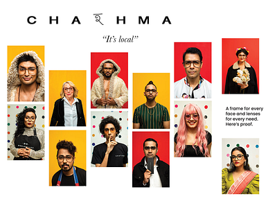 Chashma Landing Page banner design branding chashma.com logo website homepage