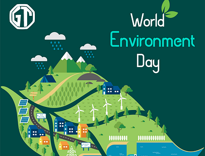 World Environment Day branding design environment hand drawn illustration nature illustration photoshop