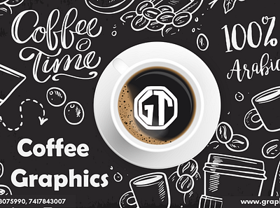 Coffee Poster Designing branding design hand drawn icon illustator illustration logo logo design photoshop vector