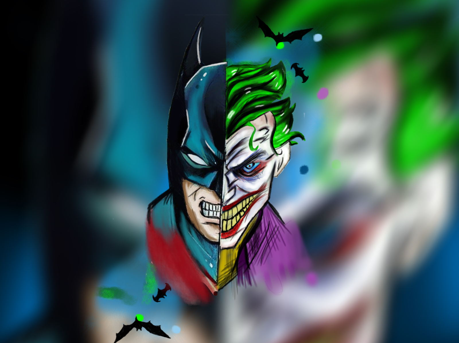 joker vs batman hand-drawn artwork by shlok jain on Dribbble