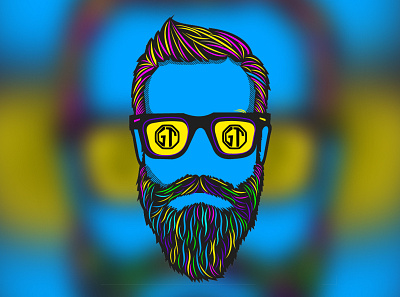 Best ever beard Man I have made. beard branding colours design graphicting hand drawn icon illustator illustration logo logo design photoshop vector